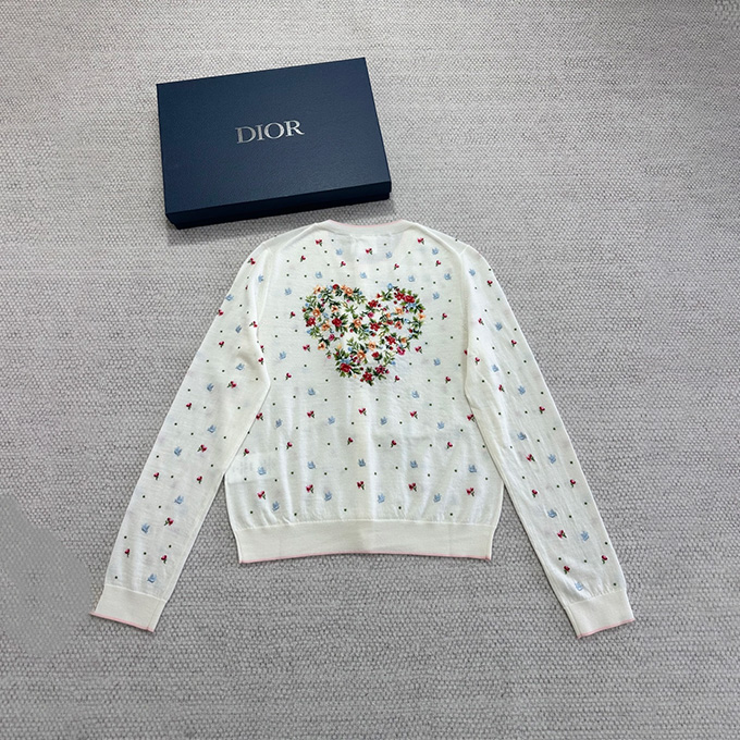 9A+ quality dior embroidered wool cardigan